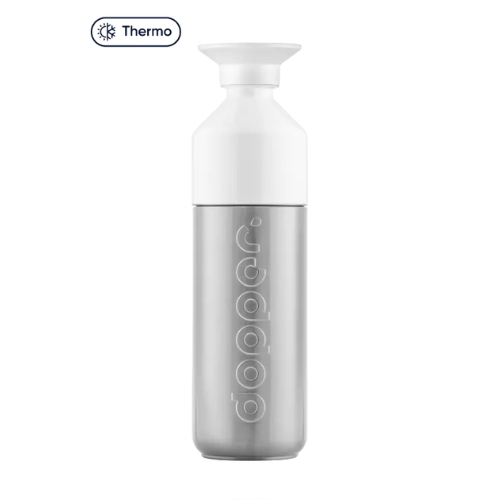 Dopper Insulated Silver Thermos Bottle 580ml